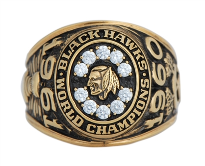 1960/61 Chicago Blackhawks Stanley Cup Champions Salesmans Sample Ring